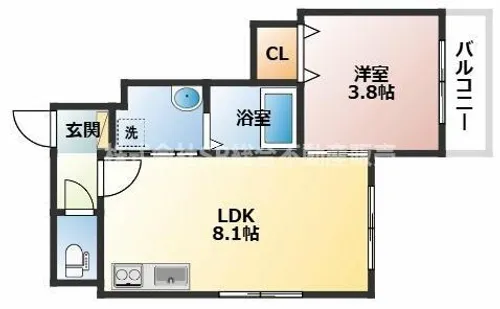 ジャカルタ519【1階】の間取り