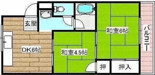 春日ハイツ【3階】の間取り