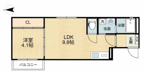 チロル水尾【1階】の間取り