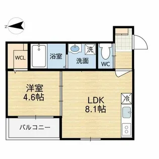 チロル水尾【3階】の間取り