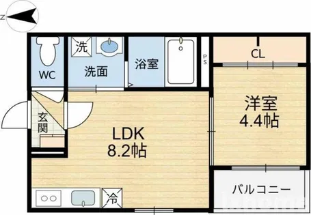 チロル水尾【3階】の間取り