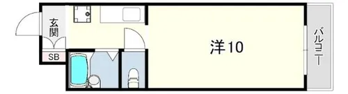ルナメゾン芦屋【2階】の間取り