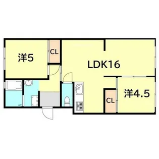 グリーンハイム山口【4階】の間取り