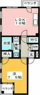 アビタシオン中村【3階】の間取り