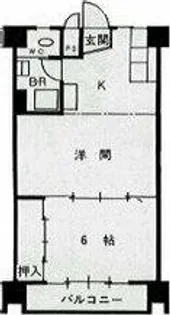 豊国ビル【6階】の間取り