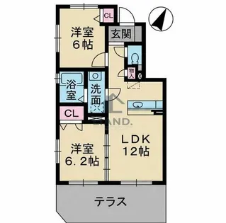 U.ZハイツⅠ【102号室】の間取り