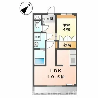 ウィステリアクレア【1階】の間取り