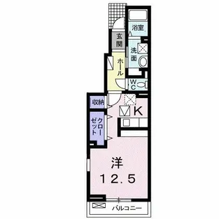 パラッツオコジョウ2(PALAZZO KOJO2)【106号室】の間取り