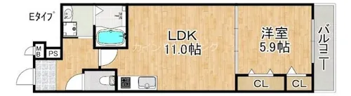 ポート フルール【3階】の間取り