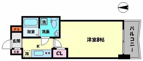 セレニテ桜川駅前プリエ【913号室】の間取り
