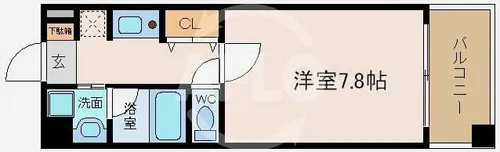 CITY SPIRE幸町【4階】の間取り