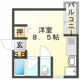 フィオーレ鷹取町【2階】の間取り