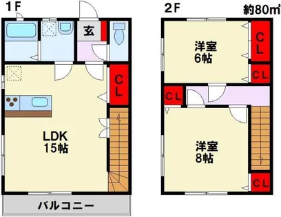 ボンシャンス壱番館【101号室】の間取り