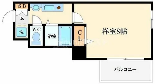 ドミール桜川Ⅱ【7階】の間取り