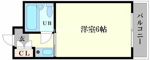 ビバリーヒルズ泉尾【8階】の間取り
