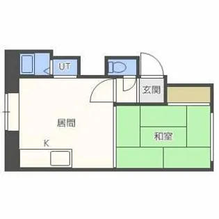 北海道札幌市北区新川一条4丁目【アパート】の間取り