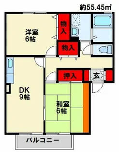 グランドゥール A棟【2階】の間取り