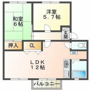 JAサンビレッジ末広【2階】の間取り