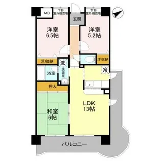 GALAXY WiLL中百舌鳥【4階】の間取り
