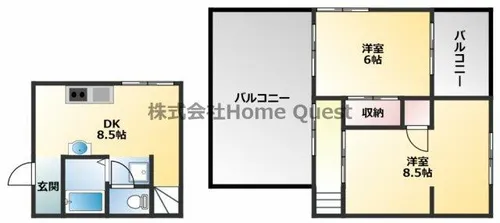 シャトールメール【5階】の間取り