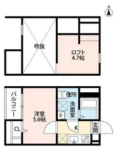 FeliceVita(フェリーチェヴィータ)【2階】の間取り