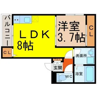 アーバンレジデンス名古屋【2階】の間取り