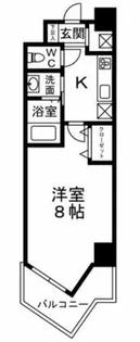 シャルマンフジ天神橋ノース【6階】の間取り