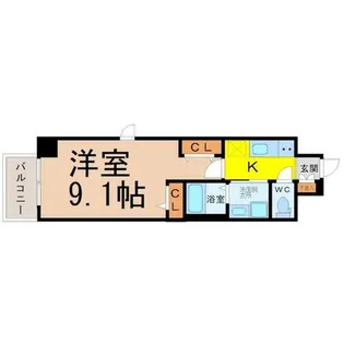 パルティール名西【11階】の間取り