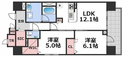 IBC Residence West【2階】の間取り