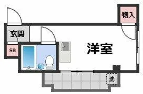 ハイツ沙羅【2階】の間取り