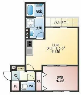 ベルモ【3階】の間取り