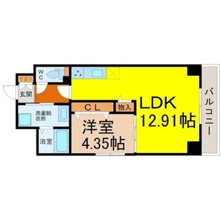 GRANDUKE千代田regaria【5階】の間取り