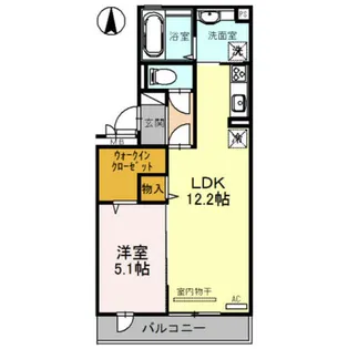 大阪府堺市北区北長尾町2丁【アパート】の間取り