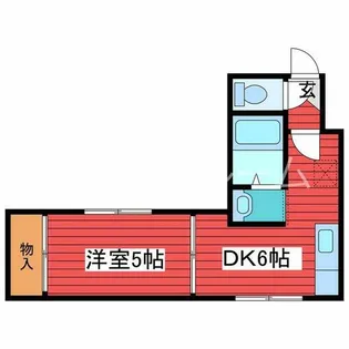 ビッグバーンズマンション月寒Ⅰ【201号室】の間取り