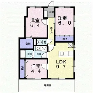 大阪府羽曳野市野々上2丁目【アパート】の間取り