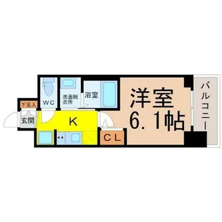 エステムコート名古屋栄プレシャス【11階】の間取り