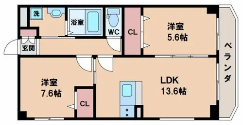 レフィナードⅡ【3階】の間取り