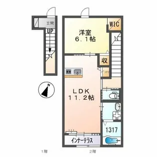 サンタ・アナ【2階】の間取り
