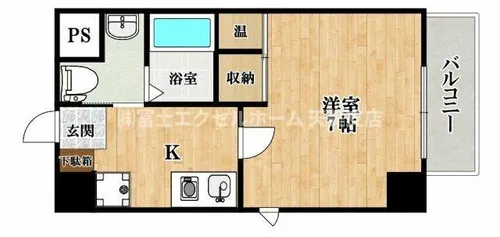 ラ・フォーレ喜連瓜破【2階】の間取り