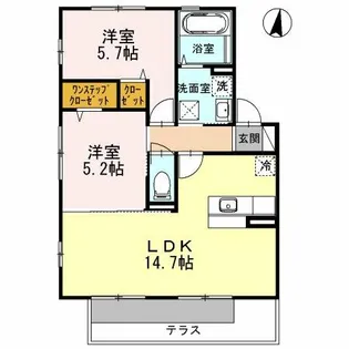 ソレイユ鈴の宮【2階】の間取り