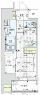 ワールドアイ大阪城イーストアドバンス【1304号室】の間取り