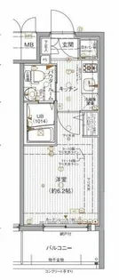 エスリード福島WEST【6階】の間取り