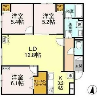 BRIGHT GARDEN 209【201号室】の間取り