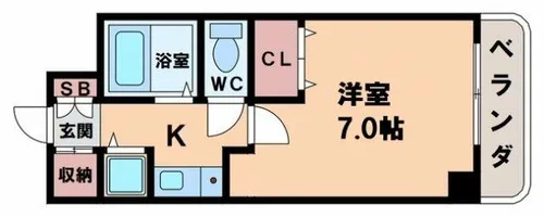 カーサ山城【2階】の間取り
