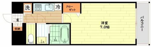 エスリードレジデンス大阪福島【4階】の間取り