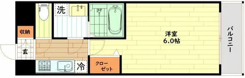 エスリード福島グレイス【8階】の間取り