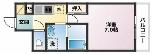 ロジュマンヴェール御影Ⅰ【306号室】の間取り