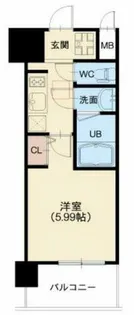 スプランディッド難波【10階】の間取り