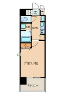 ブルームライフ黒川【9階】の間取り