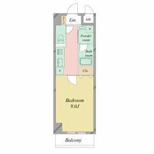 プランドール浅間町【202号室】の間取り